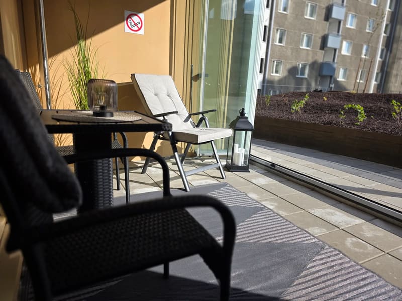 City Studio terassilla – Rahulihomes City Centre Jyväskylä